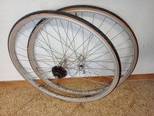 mozzi Campagnolo Record  coppia ruote cerchi Ambrosio clinchers corsa