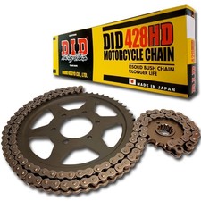 Kit catena DID alluminio 428HD