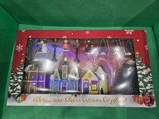 Villaggio Natalizio Luminoso con Toy Shop – Set 14 Pezzi Luci LED