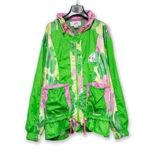 Giacca a vento Vintage verde e