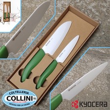 Kyocera -  Set Coltelli Cucina in Ceramica 40th Anniversary – coltello Santok...
