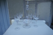 Bottiglia e bicchieri per liquore 1930 Terra - spedizione inclusa