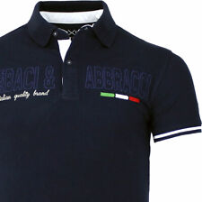 Polo uomo Baci Abbracci con logo ricamato grande e stampa sul collo art BAM2120B