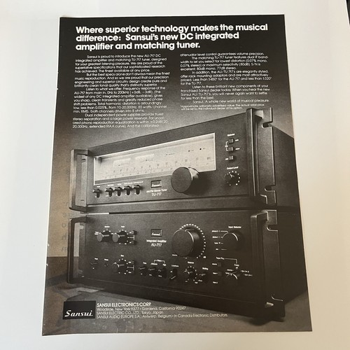 1978 sansui 717 fm - tu-717, am