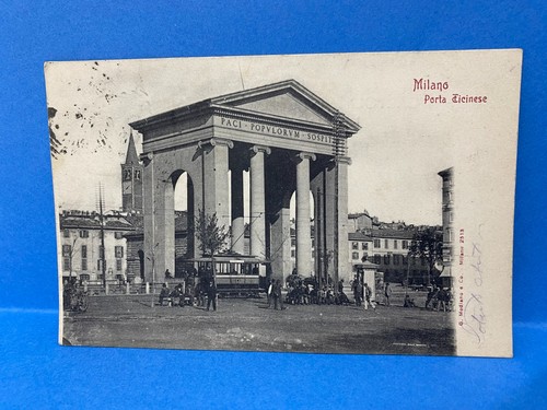 Cartolina milano porta - cartolina,
