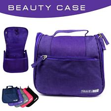 Beauty Case da Viaggio e da Bagno, con Gancio per Appenderlo, Unisex (Viola)