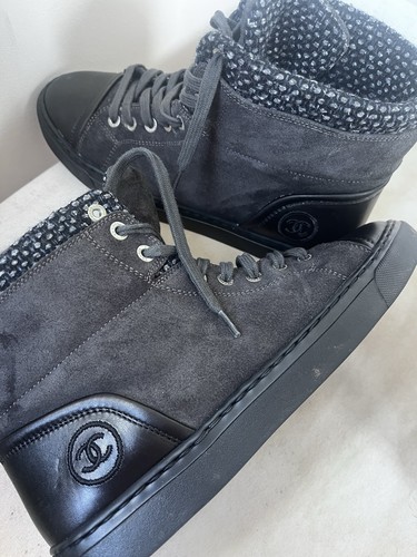 Sneakers alte chanel grigio - sneakers,