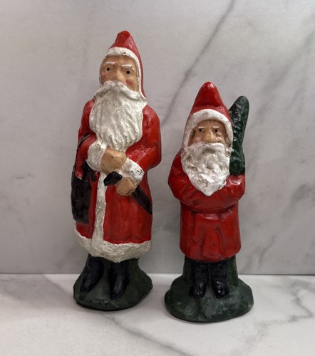 Coppia statuine babbo natale - statuine,