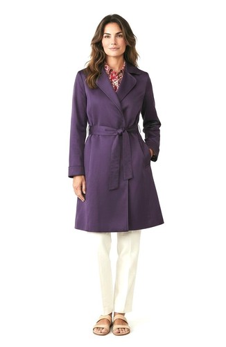 Trench coat donna viola - , con