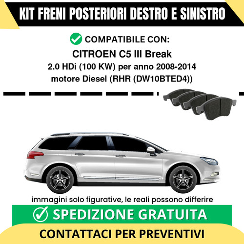 Pastiglie freno posteriori - pastiglie,