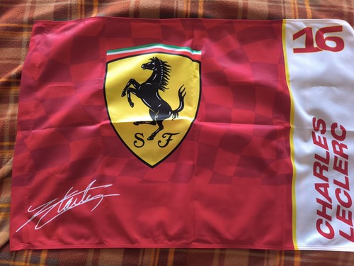 Bandiera ferrari firmata - bandiera,