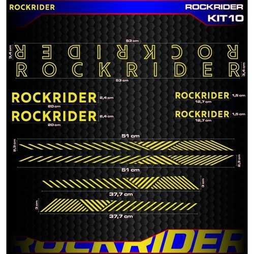 Rockrider bike frame decal - decal, kit
