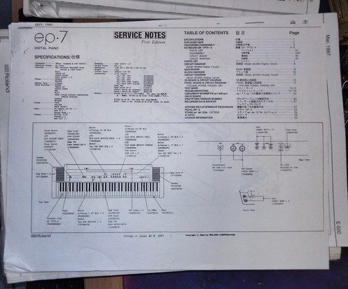 Roland pianoforte - roland, ep-7