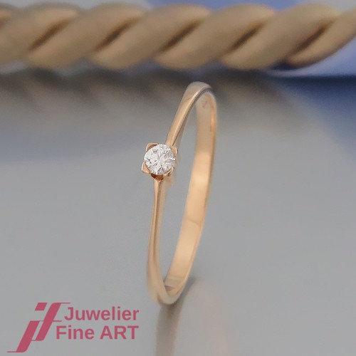 Moderno solitario anello - moderno, con