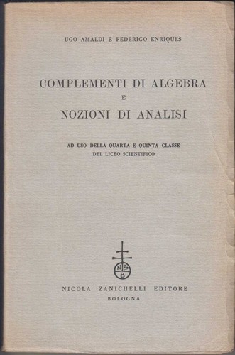Amaldi enriques complementi - amaldi, e