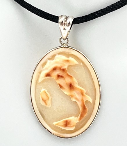 Ciondolo cammeo italia argento - cammeo,