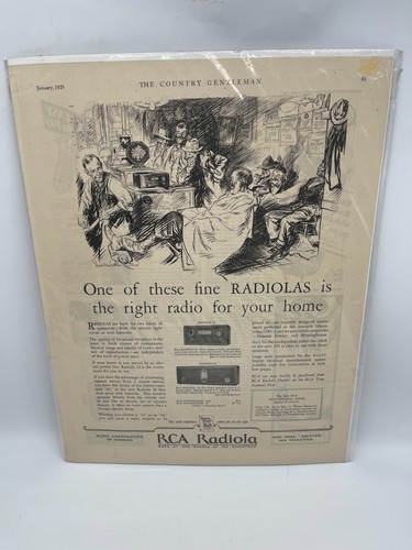 Gennaio 1929 rca - 1929, radiola