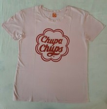 CHUPA CHUPS T-shirt maglia maglietta jersey cotone rosa ragazza donna tg S