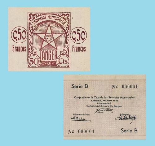 Tangeri franchi 1942 - 0.50,