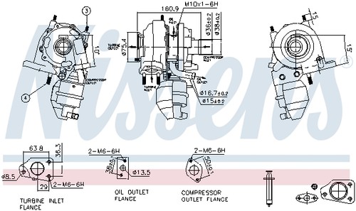 Nissens 93350 caricatore - 1x,