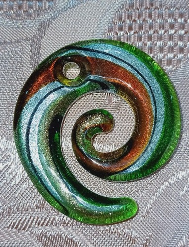Ciondolo spirale vetro di - ,,