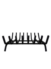 BRUCIALEGNA POGGIA LEGNA PORTA LEGNA IN FERRO PESANTE PER CAMINO 40x35x H16CM