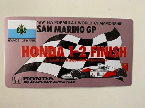 Adesivo ayrton senna 1991 - adesivo,