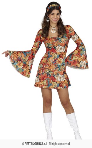 Costume vestito fantasia fiori - fantasia,