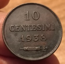 Moneta centesimi 1938 san - moneta,