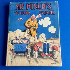 MR PUNCH'S MOTOR BOOK 1931 Hardback Book - vintage collectible