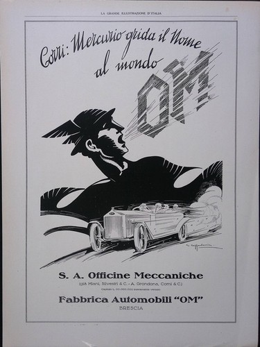 Pubblicità del 1927 officine - pubblicità,