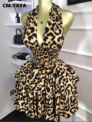 Abito donna leopardato stampa