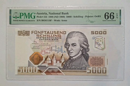 Austria 5000 scellini 1988