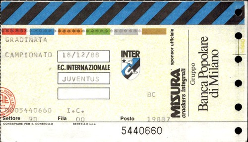 Biglietto stadio inter - biglietto,