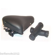 Sella MONTEGRAPPA Molle + Manopole Bici Graziella - Epoca - R  - NERO