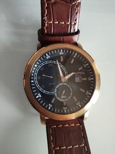 OROLOGIO NAUTICA Doppio fuso orario IMPERMEABILE 100 Mt.