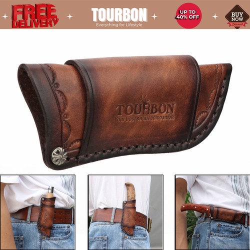 Tourbon leather fixed blade - tourbon,
