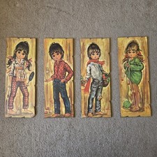 Set di 4 targhe da parete F