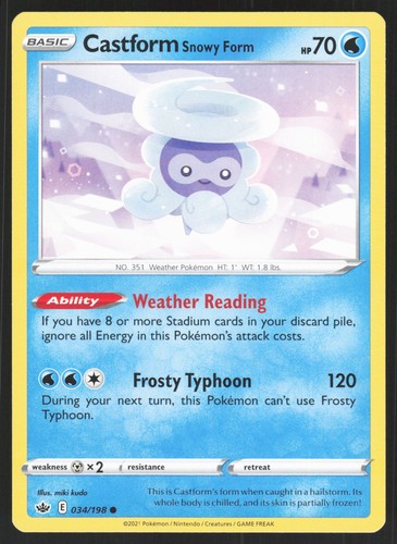 Castform snowy form - castform, swsh06
