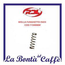 RICAMBIO ORIGINALE MOLLA FUNGHETTO INOX PER MACCHINA CAFFE' RDL COD:1134008W