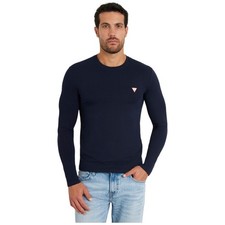 Guess t-shirt blu manica lunga