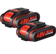 2 PEZZI Batteria di Ricambio 48V Litio Ricaricabile Per Motosega Forbici Trapano