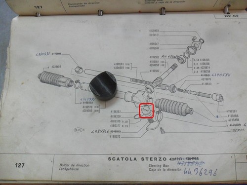 Nottolino scatola sterzo - nottolino, fiat