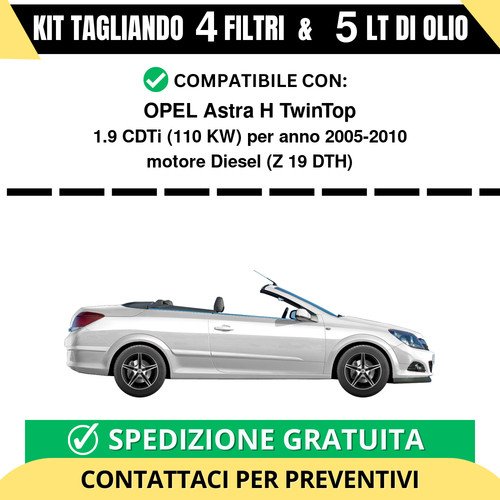 Tagliando per opel astra - astra, h