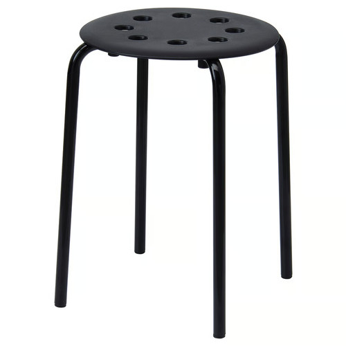 Ikea marius sgabello nero - ikea,