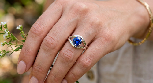 Anello infinito zaffiro - , blu