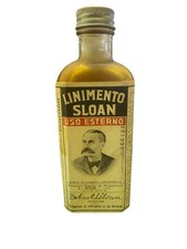 bottiglia antica anni 30 Linimento Sloan rara