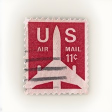 Francobollo U S AIR MAIL 11 c