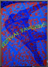 TITINA MASELLI - ACRILICO SU CARTONCINO - BOZZETTO PER MANIFESTO