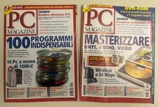 PC MAGAZINE N° 208-221 - 2 Riviste Vintage Informatica Retro Computer 2003 2004